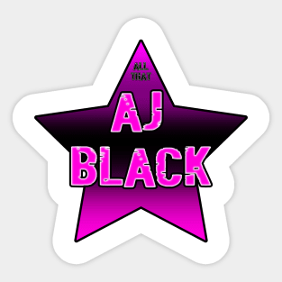 AJ BLACK Sticker